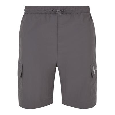 Cargoshorts KARL KANI "Karl Kani Herren", Herren, Gr. XXL, US-Größen, grau (anthrazit), 100% Polyester, normal, Hosen