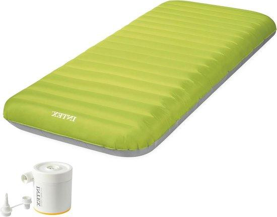 Intex Dura-Beam opblaasbaar luchtbed met USB-pomp voor kamperen