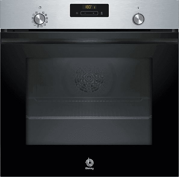 Horno - Balay 3HB4841X3, Serie Acero, Multifunción, Pirolítico e hidrolítico, 71 l , AutoChef 10 recetas Raíles Comfort, 60 cm, Inox