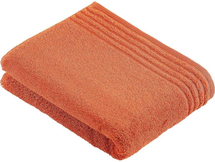 Badetuch VOSSEN Vienna Style Supersoft , orange (fiesta), B:67cm L:140cm, Walkfrottee, Baumwolle, Handtücher, Badetuch, Supersoft Baumwolle
