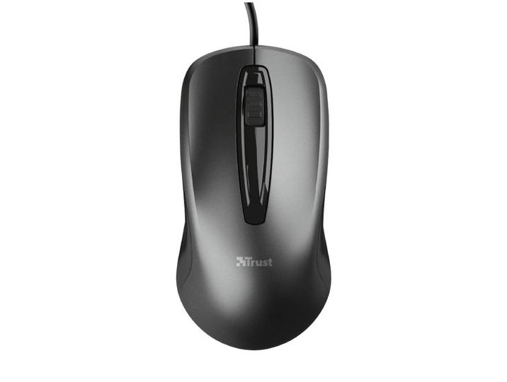 Trust Carve Bekabelde optische muis Muis Zwart