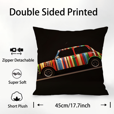 Perfect Picks Market "Luxury Plush Double Sided Throw Pillow Cover For Sofa And Bedroom Decor z1 17.72"" 17.72"" Inches"