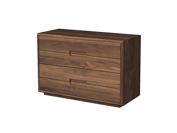 RIVA 1920 commode SOSPIRO NIGHT DRESSER (Noyer sans noeuds - bois massif)