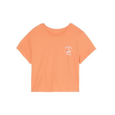 T-Shirt BILLABONG "Surf The Waves", Damen, Gr. M, orange (tangerine), Obermaterial: 100% Baumwolle., Shirts T-Shirt