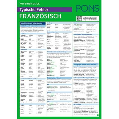 PONS Typische Fehler auf einen Blick Französisch, Taschenbuch von , PONS Langenscheidt GmbH, 978-3-12-562705-5