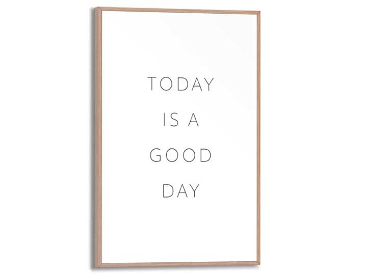 REINDERS Gerahmtes Bild, Today, Home Office, Poster, Wanddeko, Room Decor, MDF, Weiß, 30 x 20