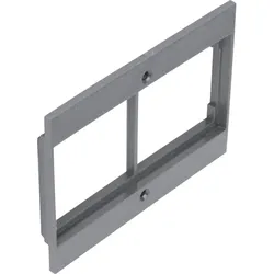 Hager GBZWR27011 Blende 2-fach Rastec Gerät aus Polyamid zu Gerätebecher Zapfsäule eisengrau