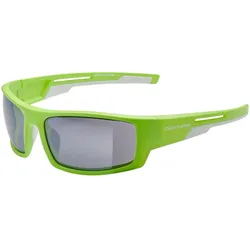 Cratoni Raw neongreen-white matt + smoke with silver mirror