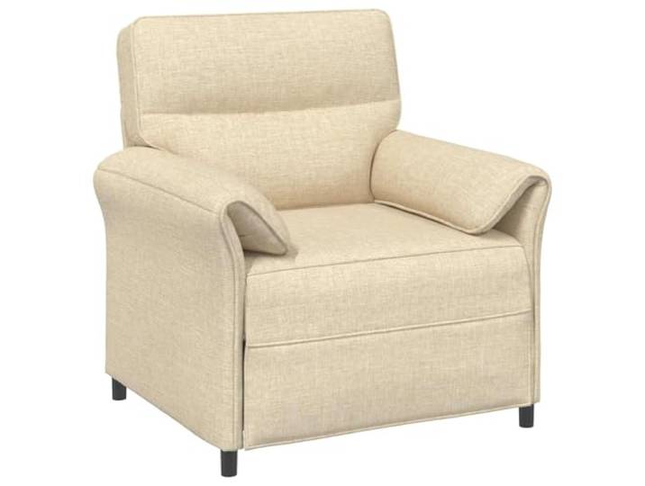 Favemtsl Sofa Polstersofa mit Metallrahmen und verstellbaren Armlehnen Bequeme Couch fuer Wohnzimmer und Schlafzimmer mit klappbaren Armlehnen, weicher Polsterung und schwarzem Metallgestell.