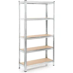 Wiltec, Kellerregal, Schwerlastregal verzinkt 90x40x180cm Steckregal 875kg Werkstattregal