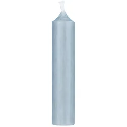 IB Laursen Rustikale Stabkerze 11 cm | Ø 2,2 cm, hellblau