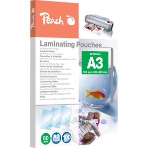 Peach Laminierfolien PP580-01 DIN A3, 80 mic, glänzend, 100 Stück