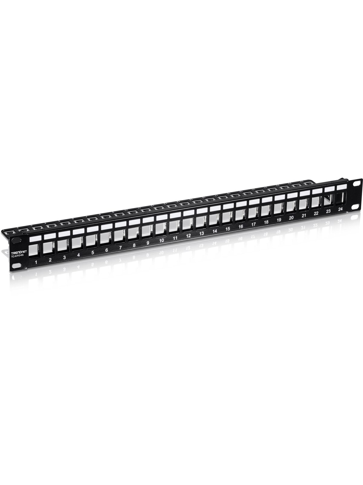 TRENDnet TC-KP24S 24-Port Blank Keystone Shielded 1U Patch Panel
