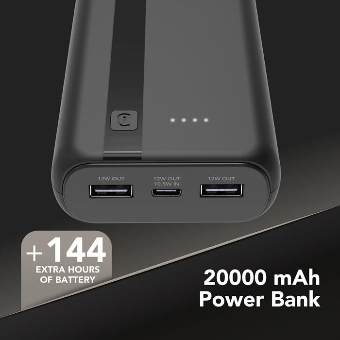 Cellular Line Caricabatterie Portatile Pbentry20000k-nero