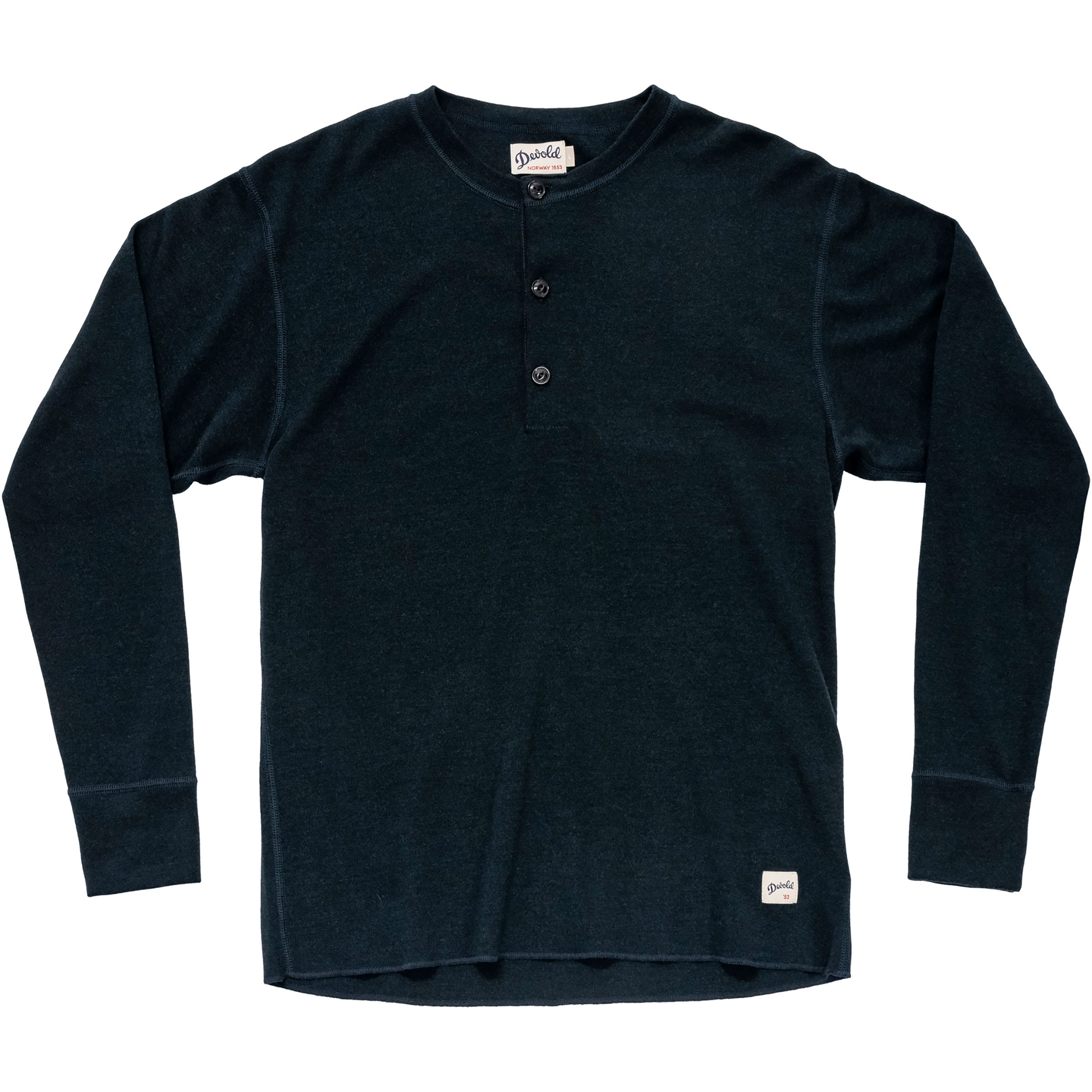 Devold Archive Henley Herren Longsleeves blau Größe L Lifestyle Schnell trocknend Merinowolle