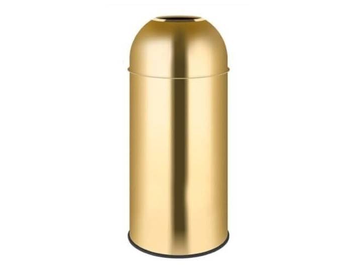 Mülleimer Gold Edelstahl 81cm Offenes Top-Display Gewerblich Außen Strapazierfähiger Edelstahl-Mülleimer im eleganten Gold-Finish. Offenes Top-Kuppel-Design mit(Gold)