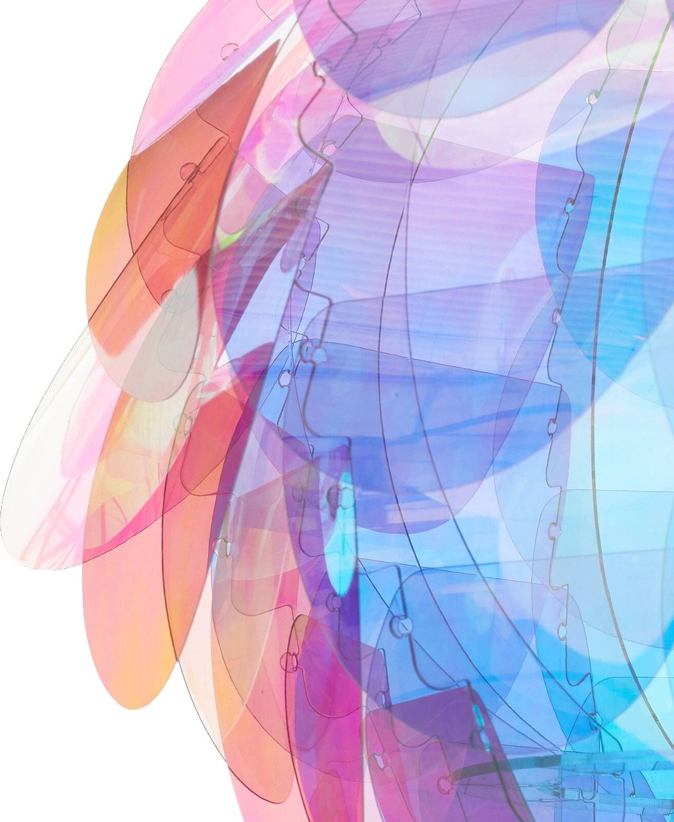 Reality Leuchten Pendant Light Clover, dimmable, Multicolour, Living / Dining Room, Plastic, Young Lifestyle, Ceiling Light