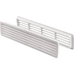 Hoju Badezimmerlüftung 9020 CW L.457mm B.92mm Ku.creme weiß Ecken rd
