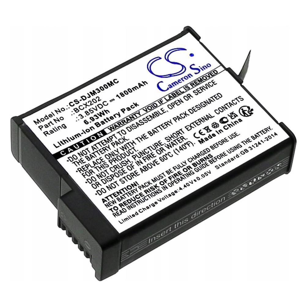 CS Cameron Sino Cameron Sino Akumulator Bateria Typ BCX202 do Kamery DJI Osmo Action 3 Osmo Action 4 / CS-DJM300MC (1800 mAh) (CAMERON SINO)