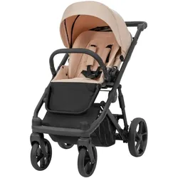 Kunert, Kinderwagen, ARIZO 3in1 in Rosa und schwarzem Gestell – Kinderwagen mit modernem Design