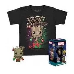 Funko LES GARDIENS DE LA GALAXIE - Pocket POP - Holiday Groot T-shirt (L)