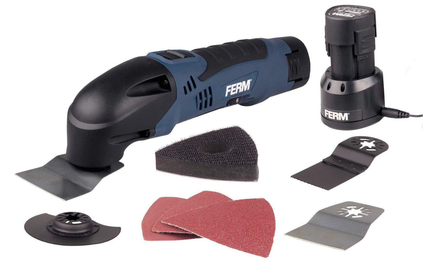 FERM Lithium-ion accu multifunctionele oscillatietool 12V