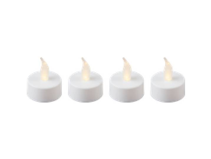 LIVARNO® Bougies chauffe-plat LED, 4 pièces.