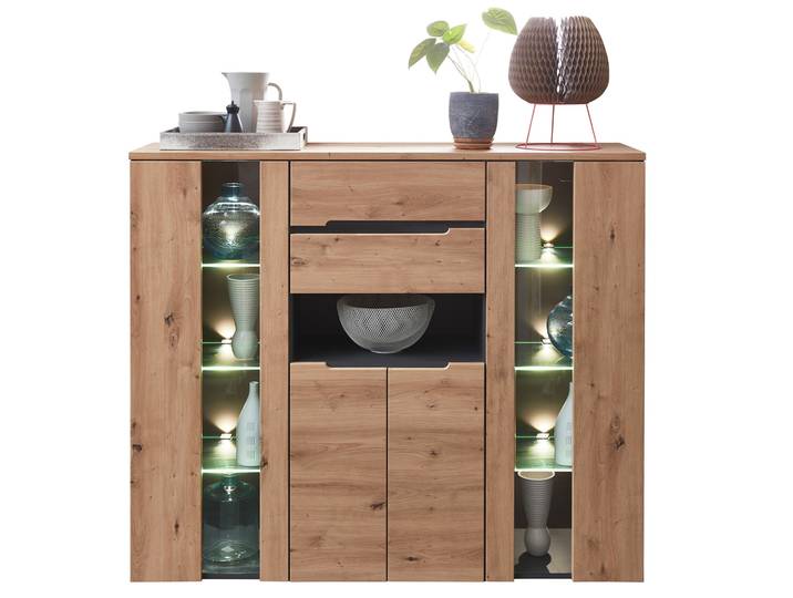MAILAND Highboard, Material Dekorspanplatte, Artisan