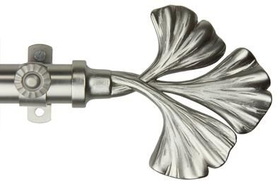 InStyleDesign Luck Adjustable Satin Nickel Curtain Rod