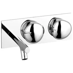 VitrA Istanbul Zweigriff-Waschtischarmatur Unterputzmontage Ausladung 22 cm Chrom,A42845 A42845