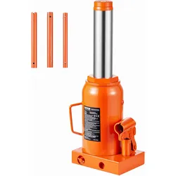 VEVOR hydraulischer Wagenheber 30 t Stempelwagenheber Flaschenwagenheber mit 285-475 mm Hubbereich und 3-teiligem langem Griff, für Auto Pickup Lkw Wohnmobil Autoreparatur Industrietechnik