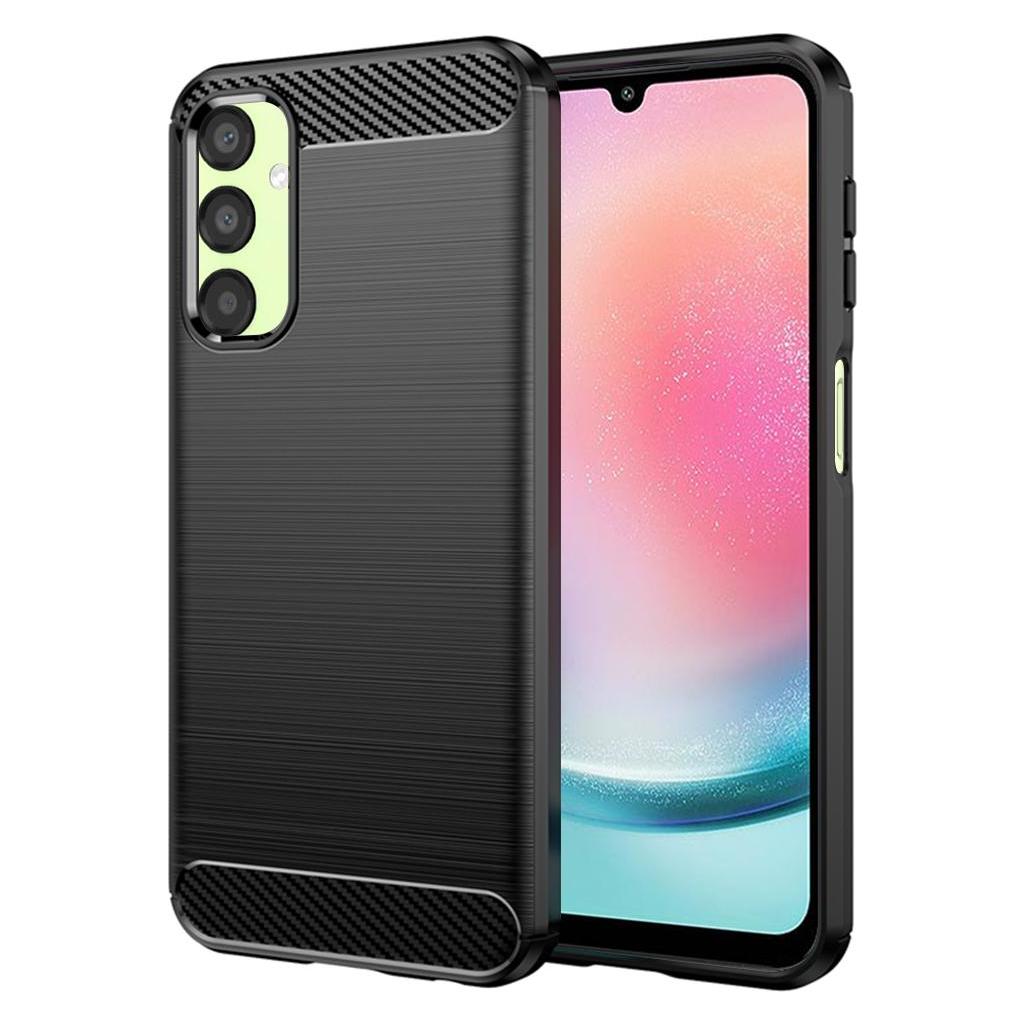 Techsuit - Carbon Silicone - Samsung Galaxy A24 - Black (Samsung Galaxy A24) (56342865)