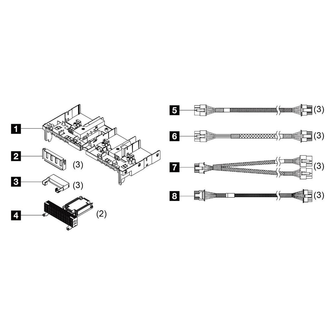 Lenovo ISG ThinkSystem SR650 V3 GPU Full Length Thermal Option Kit (4X67A82883)