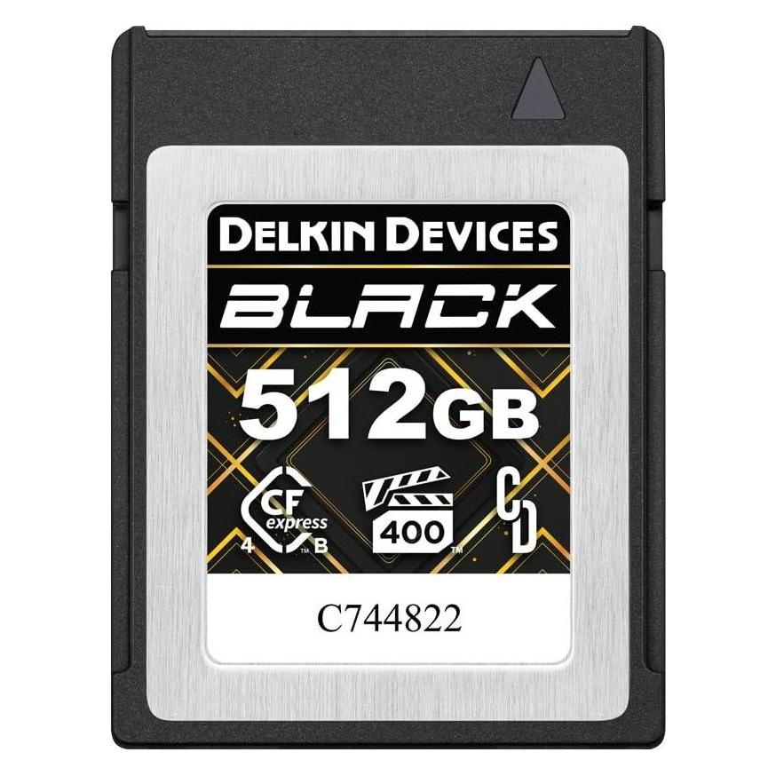 Delkin CFexpress 4.0 BLACK | Type B | R3600/W3200 (VPG400) 512GB (512 GB, CFexpress Typ B) (DCB4BV4512)