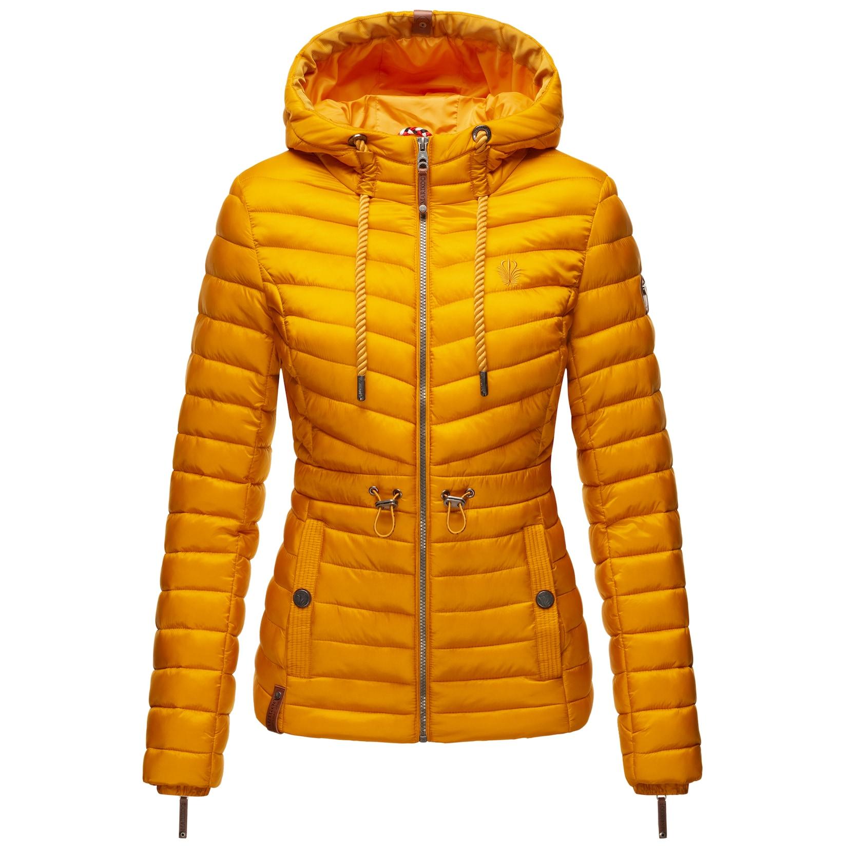 MARIKOO Damen Designer Outdoorjacke Steppjacke mit Kapuze Aniyaa