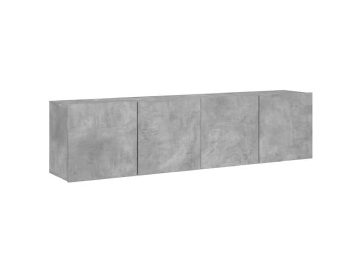 LKJephalotrop TV-Schrank Wandmontage 2 STK. Betongrau 80x30x41 cm Platzsparende Lowboards für Wohnzimmer & Schlafzimmer: Schwebendes Design schafft Bodenfreiheit & modernen Stauraum.