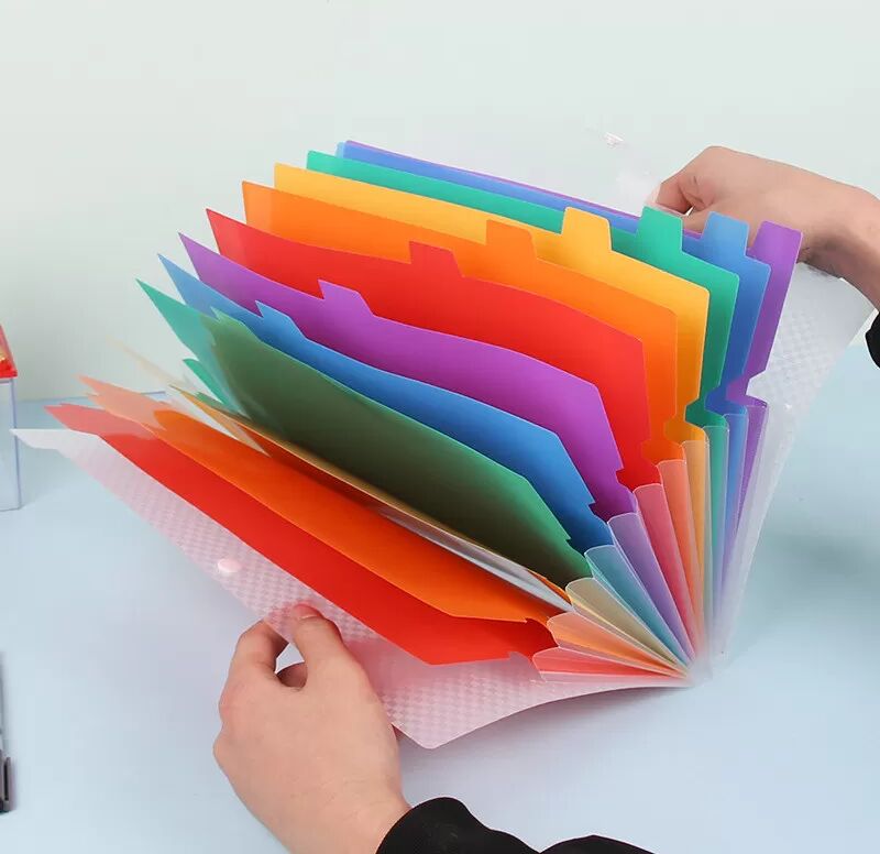 INF Erweiterbare Aktenmappe mit 13 Fächern, A4-Format