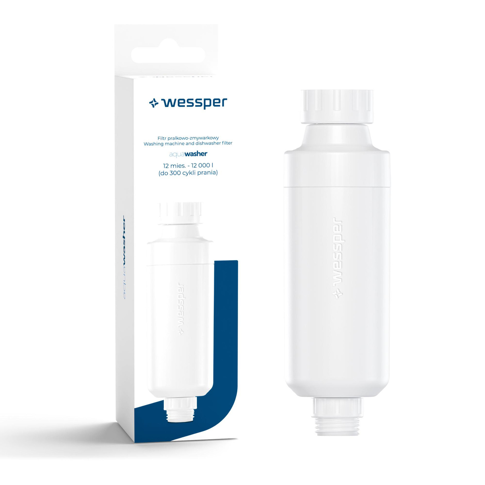Wessper AquaWasher waterfilter 3/4 inch – kalkfilter voor wasmachine en vaatwasser