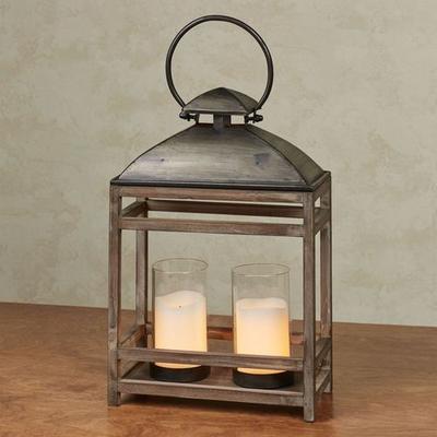 Touch of Class Blaine Candleholder Lantern Gray Small, Small, Gray