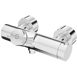 Schell Vitus Brause-Selbstschlussthermostat 016100699 Duschanschluss unten, AP, Mischwasser, verchromt