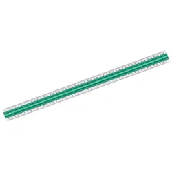 LINEX Lineal Super 50 cm mit Anti-Rutsch-Funktion grün Packung mit 10 Stück
