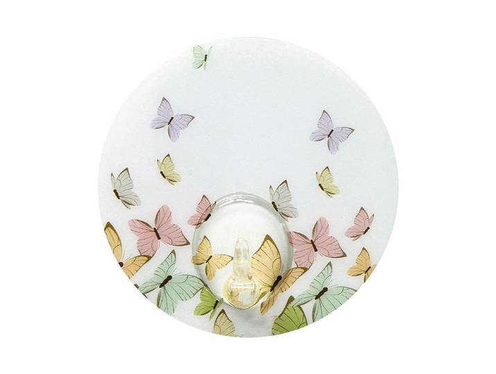 Kleine Wolke Static Hooks Butterflies Haft-Wandhaken 7.7 cm