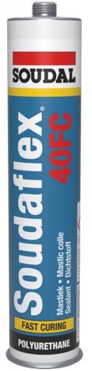 Soudal Soudaflex 40FC Polyurethaan afdichtmiddel en lijm, zwart, 310 ml