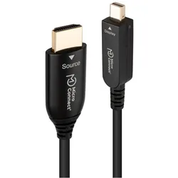 MicroConnect Premium Optic HDMI A-D Cable (30 m), Videokabel, Schwarz