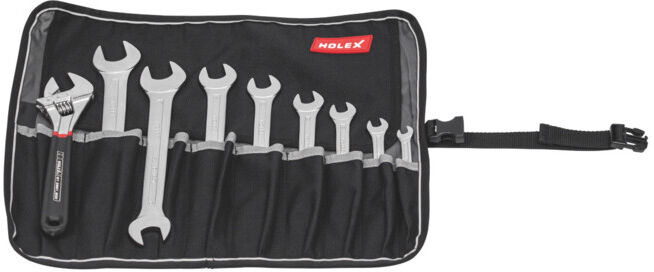 HOLEX Jeu de 9 outils de fixation dans une pochette à outils enroulable, Nombre de pièces : 9 (686000 9)