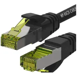 WP Rack & Cabling Wp Europe Patch U/Utp Cat.6a Lshf Schwarz (U/UTP, CAT6a, 3 m), Netzwerkkabel