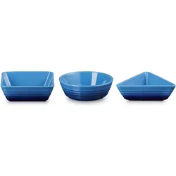Le Creuset, Serviergeschirr, Tapasschälchen 3er Set Azure