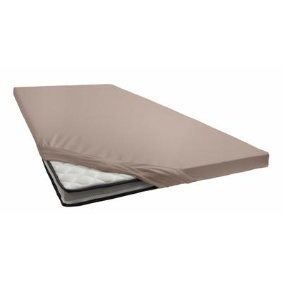 Spannbettlaken PRIMERA "Elasthan-Feinjersey Topper", grau (taupe), 1 Stk., Jersey-Elasthan, 180x200 180x210 180x220 190x200 190x210 190x220 200x200 200x210 10cm, Jersey-Elasthan, Obermaterial: 95% Baumwolle, 5% Elasthan, Bettlaken, Spannbettlaken,...