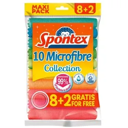 Spontex 8+2 Aktions-Set Microfaser Allzwecktücher »Microfibre Collection«
