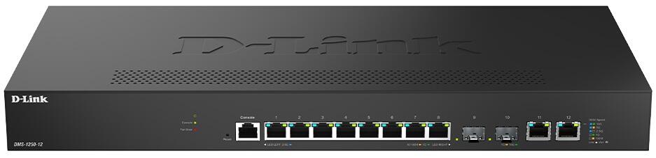 D-Link DMS-1250-12/E, 12-Port Multi-Gigabit Smart Managed Switch